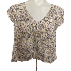 Wild fable Ditsy Floral crop top size L